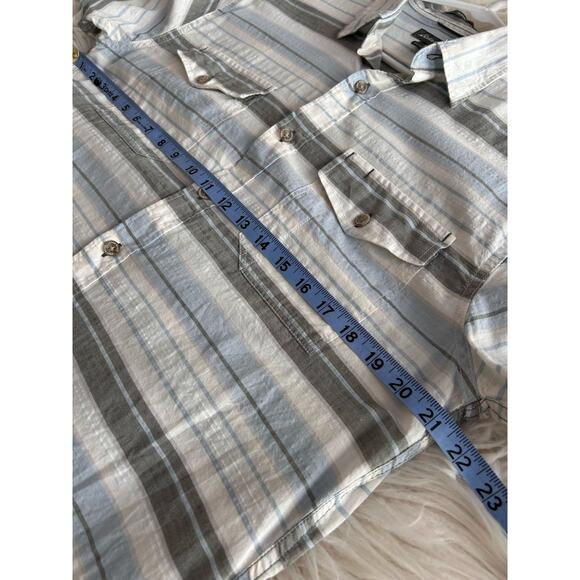 Eddie Bauer Men's Striped Classic Fit Button-Up Dress Shirt Multicolor SZ Medium - Picture 9 of 10